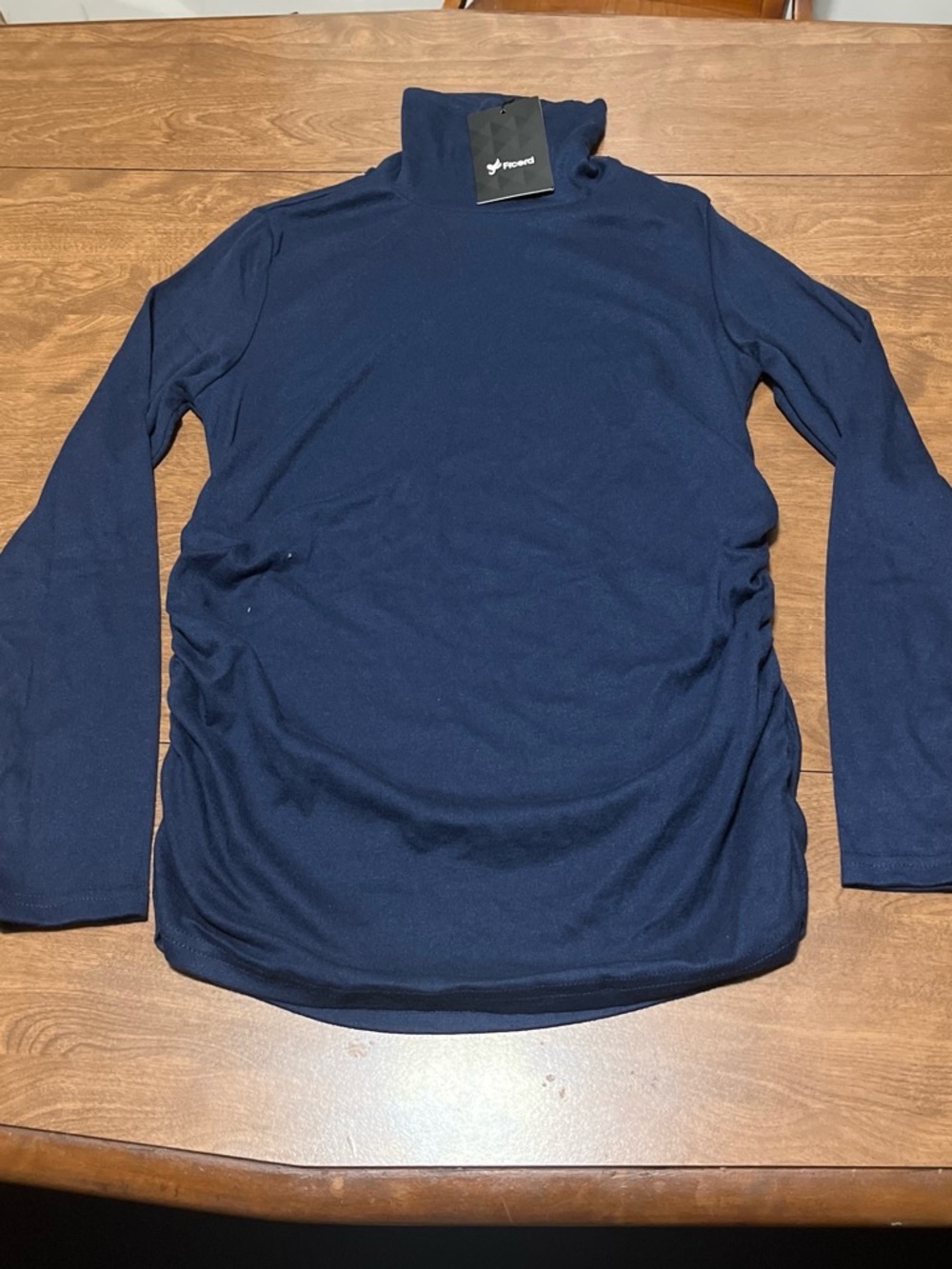 Women’s Navy Long Sleeve Turtleneck Tee